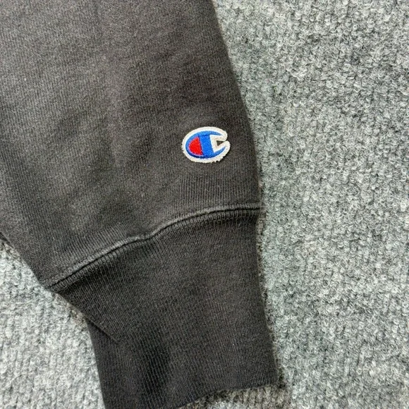 Champion Reverse Weave UW Oshkosh Hoodie Mens XL Black Collegiate Sweatshirt VTG - Picture 8 of 12